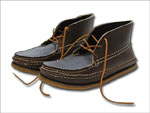 ARROW MOCCASIN/SPORTS MOCCASIN BOOTS DOUBLE SOLE #BROWN
