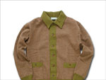 HELLER'S CAFE  / 1920'S TOTEM KNITTED SHIRTS-SWEATER #MIX/GREEN